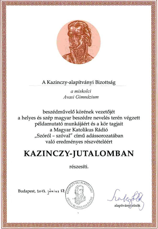 Kazinczy-díj